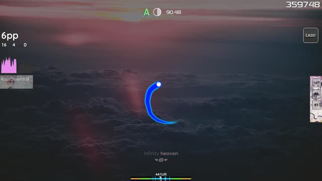 RoseDown908 playing HyuN - Infinity Heaven [PandaHero's Normal]