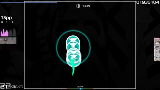 Roru4 playing Utsu-P feat. Hatsune Miku & Kagamine Rin & GUMI - Kanbanmusume no Warufuzake [Renamon's Hard]