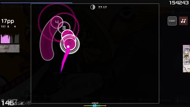 kio kio playing A-One - Side by Side [Hard]