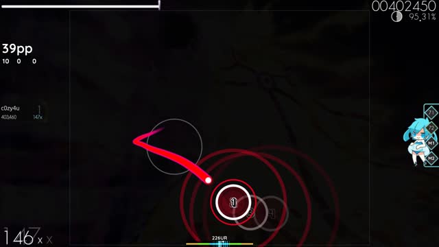 c0zy4u playing KANA-BOON - Silhouette [pkhg's Insane]