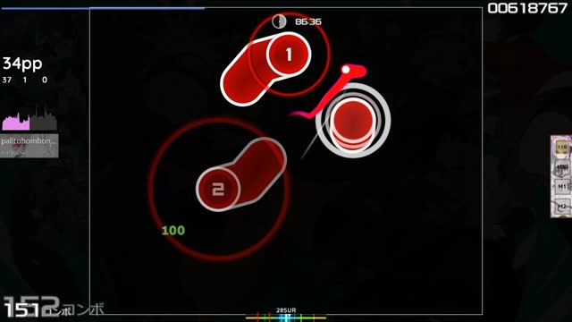 palitobombonnnn playing FLOW - GO!!! ~NARUTO OPENING MIX~ [Extra]