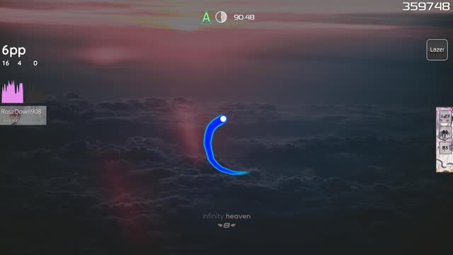 RoseDown908 playing HyuN - Infinity Heaven [PandaHero's Normal]